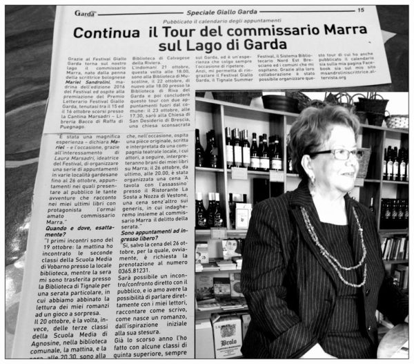 Il tour del commissario Marra sul lago di Garda